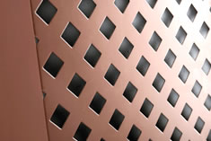 Bronze perforated plate