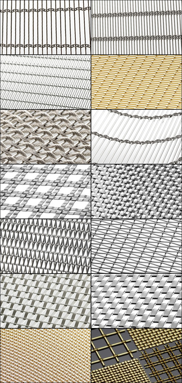Decorative Metal Mesh on X: Architectural woven wire mesh 1830