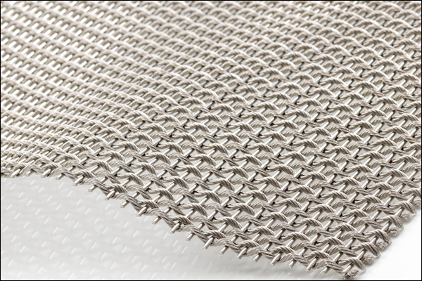 Aluminum woven mesh drapery